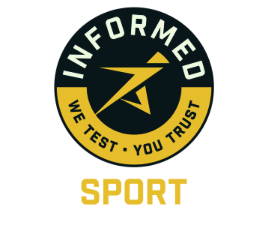 Informed-Sport certification gold and black Logo Informed-Sport certification Logo